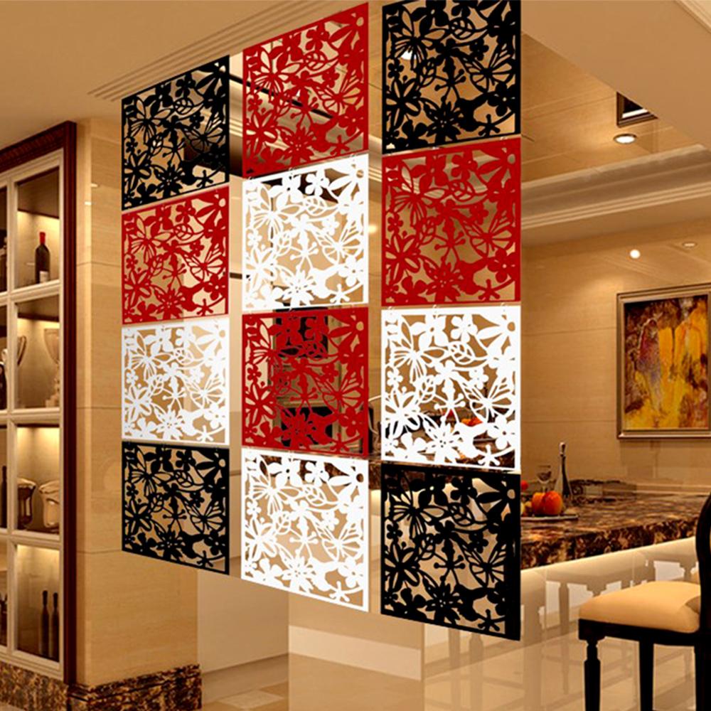 Plastic Hanging Screen Wall Partition Hanging Room Divider Panels for Living Dining Room Office Restaurant Art Decoration