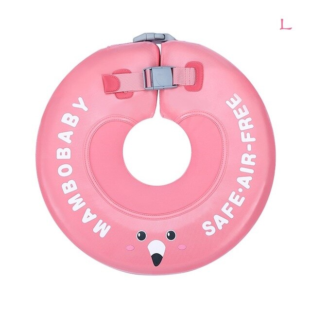 Baby Zwembad Bad Effen Veiligheid Niet Nodig Opblaasbare Baby Zwemmen Drijvende Kinderen Float Neck Ring Zwemmen Accessoires: TPU cover L pink