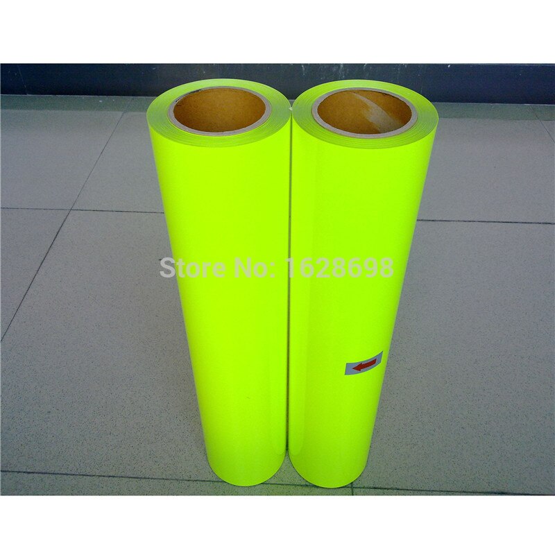 CDU-28 neon yellow T shirts PU Fluorescent Heat Transfer Vinyl seven color SALES size for 50*100cm