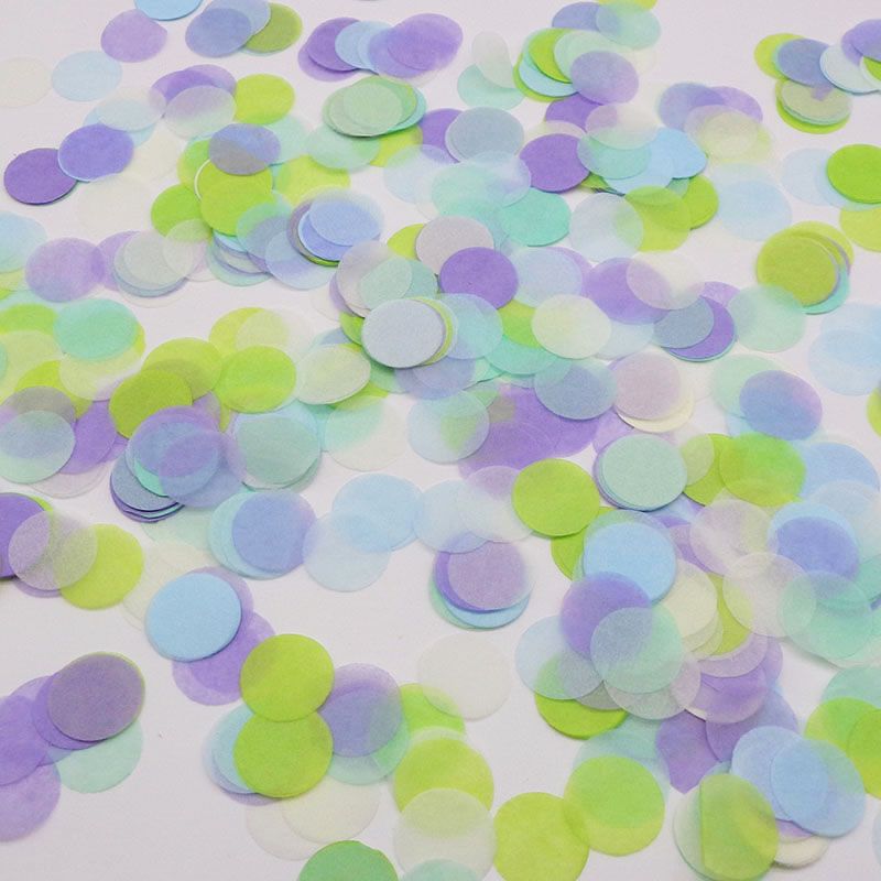 15 g/paczka okrągłe papierowe konfetti mieszane kolor koła kropki tkanki na jasne balony wydarzenie Baby Shower ślubne dekoracje na przyjęcie urodzinowe: Under the sea