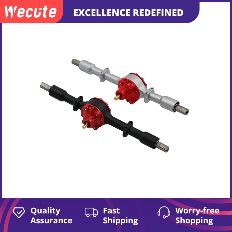 Wecute WPL D12 1/10 Metal Gear Rear Axle Housing Replacement Part Set With Metal Driving Shaft RC Car Upgrade Part Component