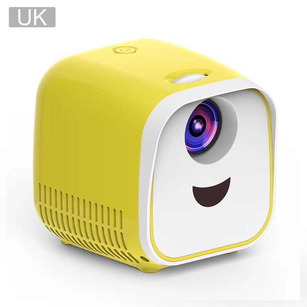 L1 mini-projectoren 1080p full hd led-filmprojectoren home theater videoprojectoren met hdmi-kabel voor usb tf tv laptop game: Een britse stekker