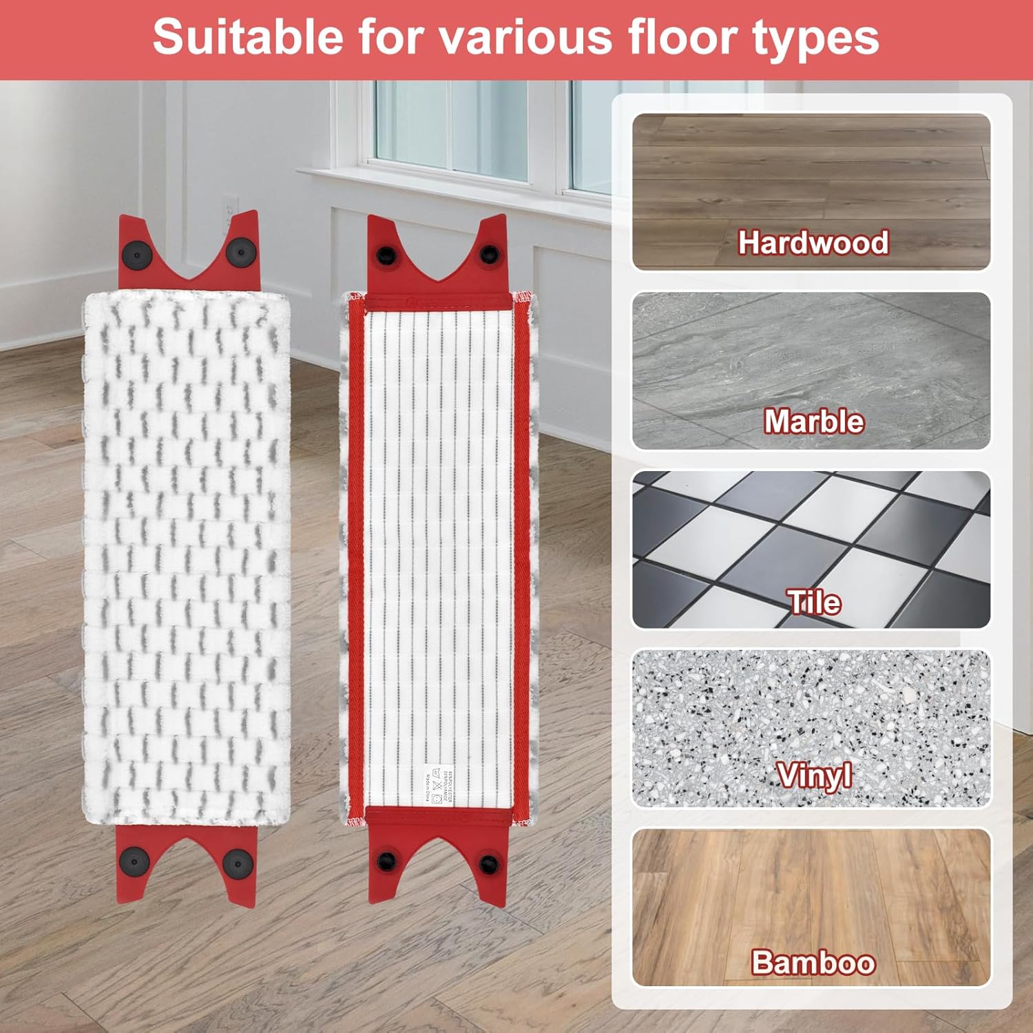 Mikrofibermoppdynor för vileda 1-2 spraymopp/ultramax/ultramax plus/easywring ultramax mopp, påfyllningshuvud, reservmoppdyna