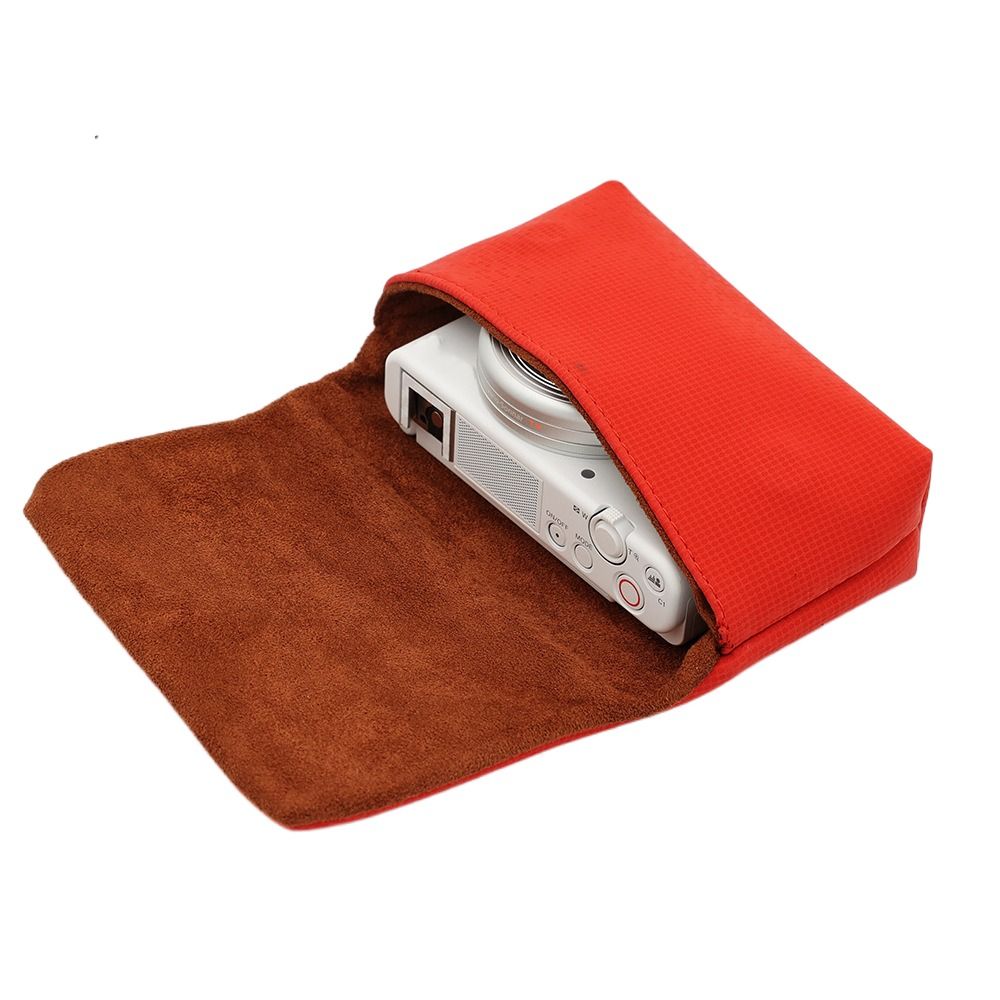 Sac Dslr sac de rangement pour appareil photo pochette pour appareil photo étui pour appareil photo épaissi étui souple confortable Micro sac unique: Gris clair