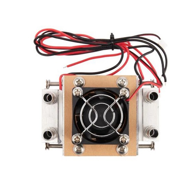 12V 120W TEC Peltier Semiconductor Refrigeration Cooler DIY Water-Cooling Air Condition Cooling for Cooling and Fan