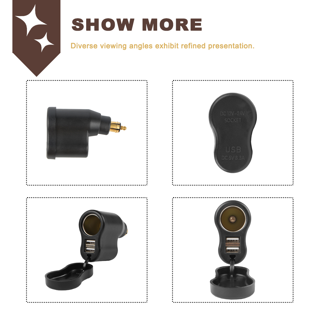 Adaptador de cargador USB de doble potencia Universal para motocicleta, enchufe impermeable para BMW R1250GS R1200GS F800GS F850GS R 1250 1200 GS