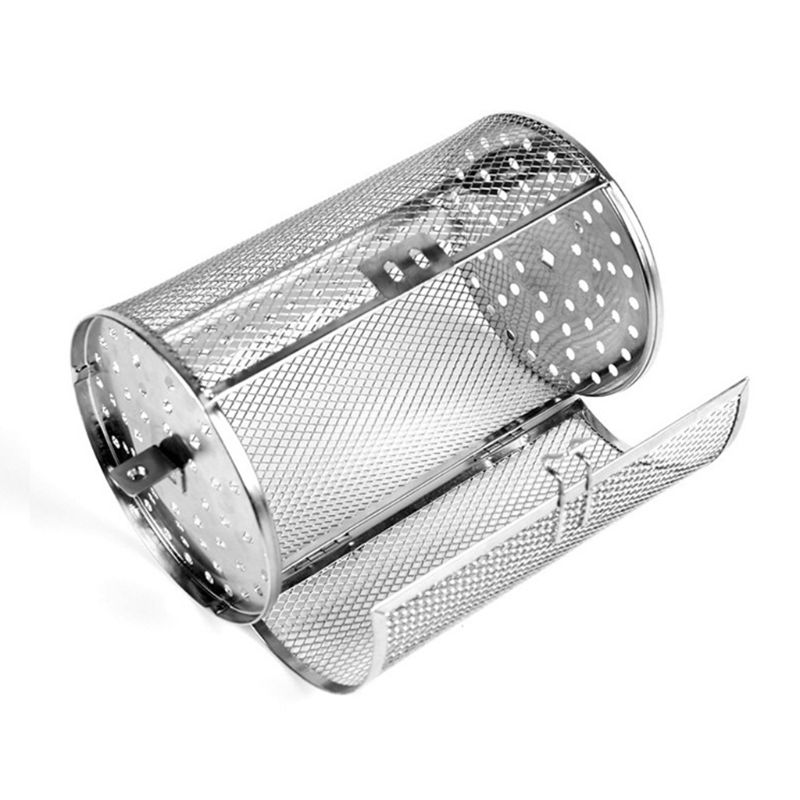 Rustfrit stål rotisserie ovn kurv til ristning bagning nødder kaffebønner peanut bbq grill stegeovn ovn dele bagning