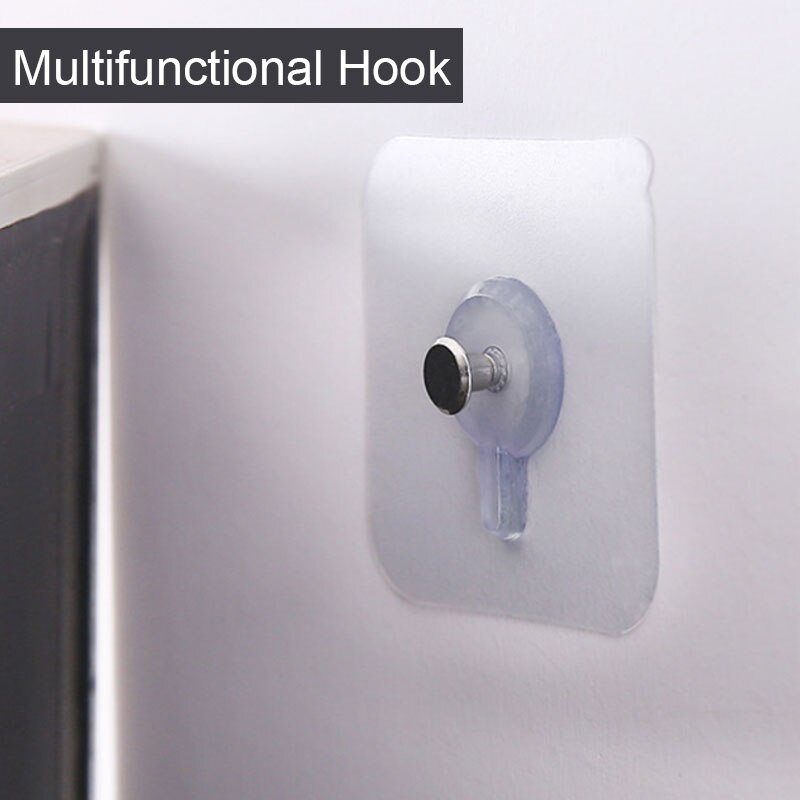 Multifunctionele Non-Trace Zelfklevende Nagels Haak voor Fotolijst Fotolijst Gat Opknoping Nagel Muur Plakken Tack foto's 2-8 Stuks