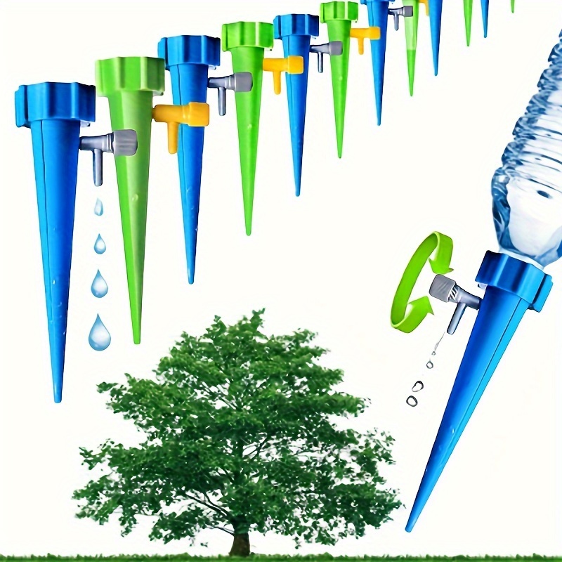 48 Stück Tropfbewässerung für selbstbewässerndes Topf, automatisches Tropfbewässerungsset, Pflanzenbewässerungsgerät, einstellbare Steuerung, Wassertropfer