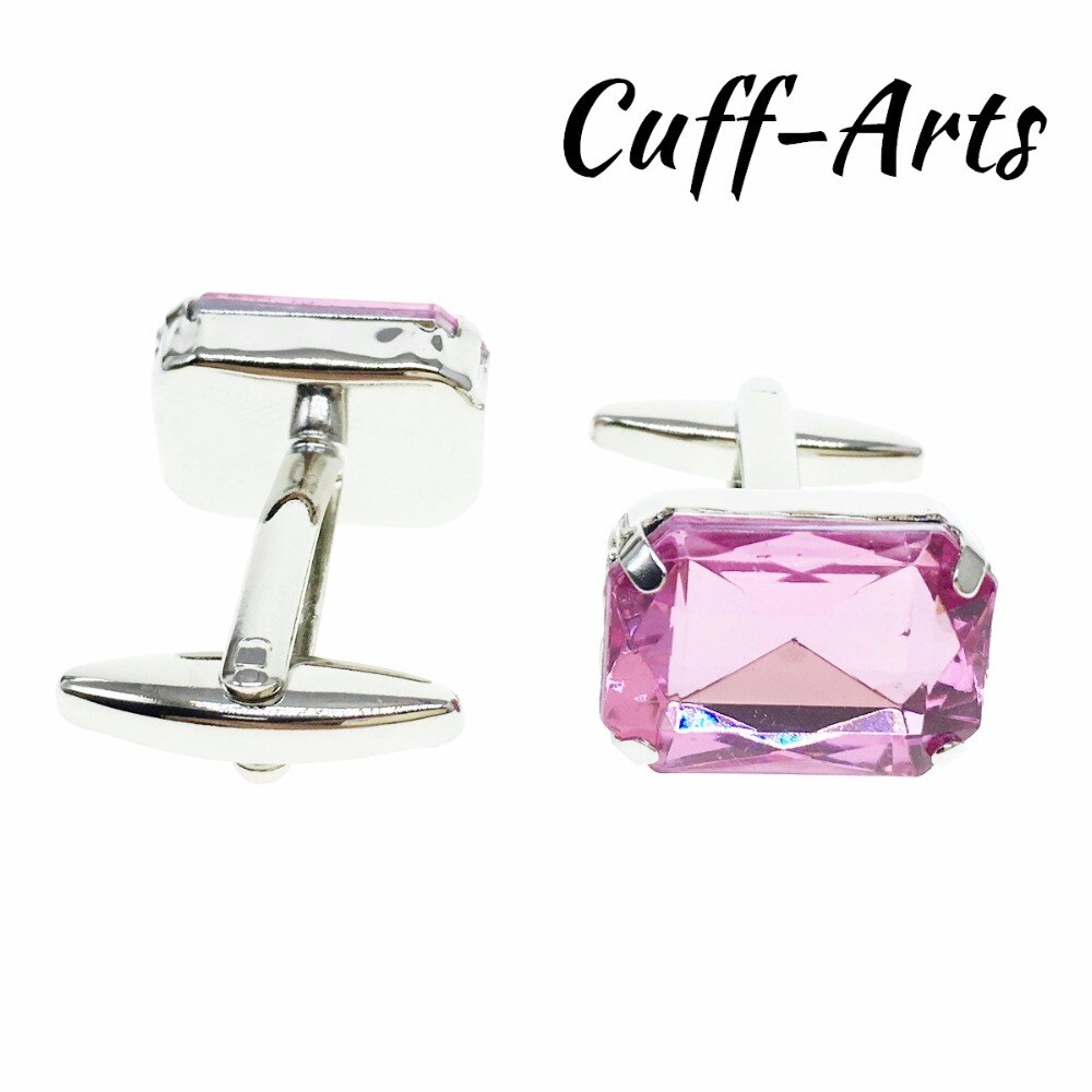 Boutons de manchette pour hommes, boutons de manchette en cristal, bijoux de couleur, boutons de manchette de chemise pour hommes, marque de luxe, boutons en cristal acrylique par cuffarts