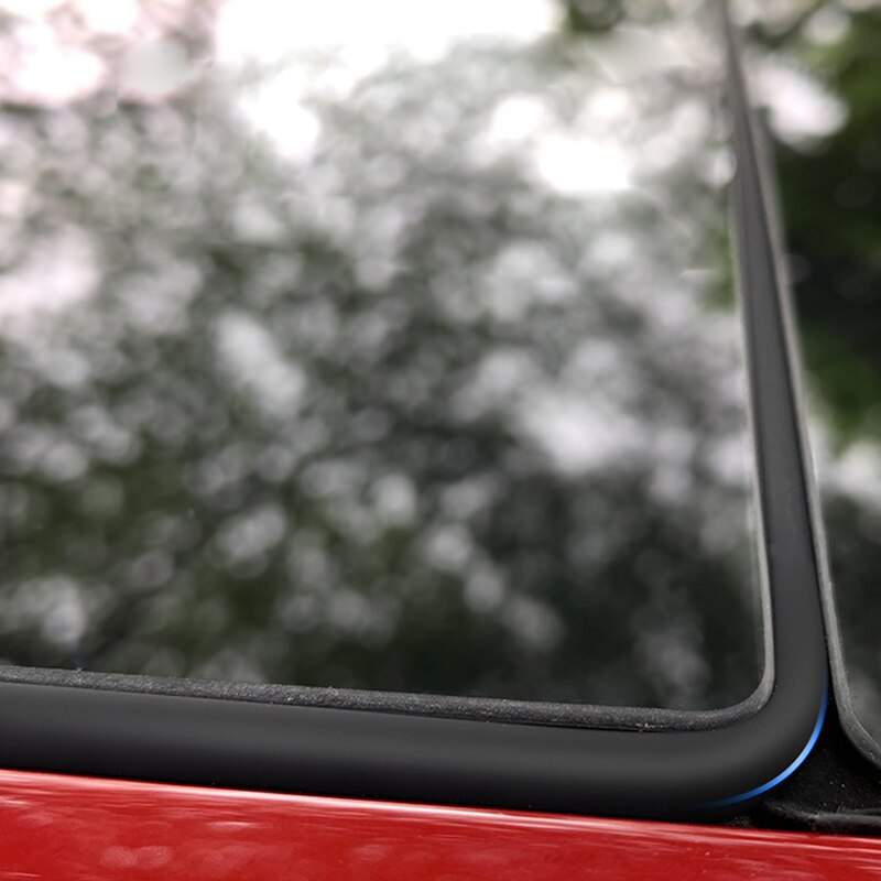 Auton kattoikkunan melunvaimennus kumitiivistenauha tuulilasin reunalista vesitiivis nauha tesla model 3 lisävarusteille