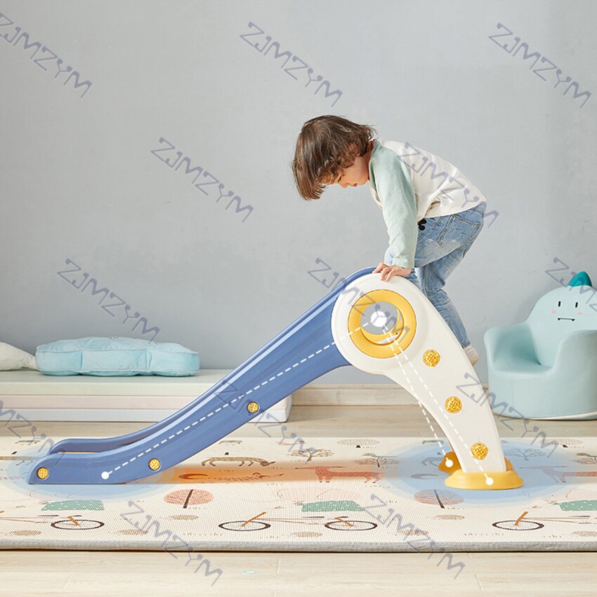 Tobogán de juguete para niños, tobogán de plástico plegable para niños, interior, exterior, arriba y abajo, escalador de jardín de infancia, parque infantil pequeño
