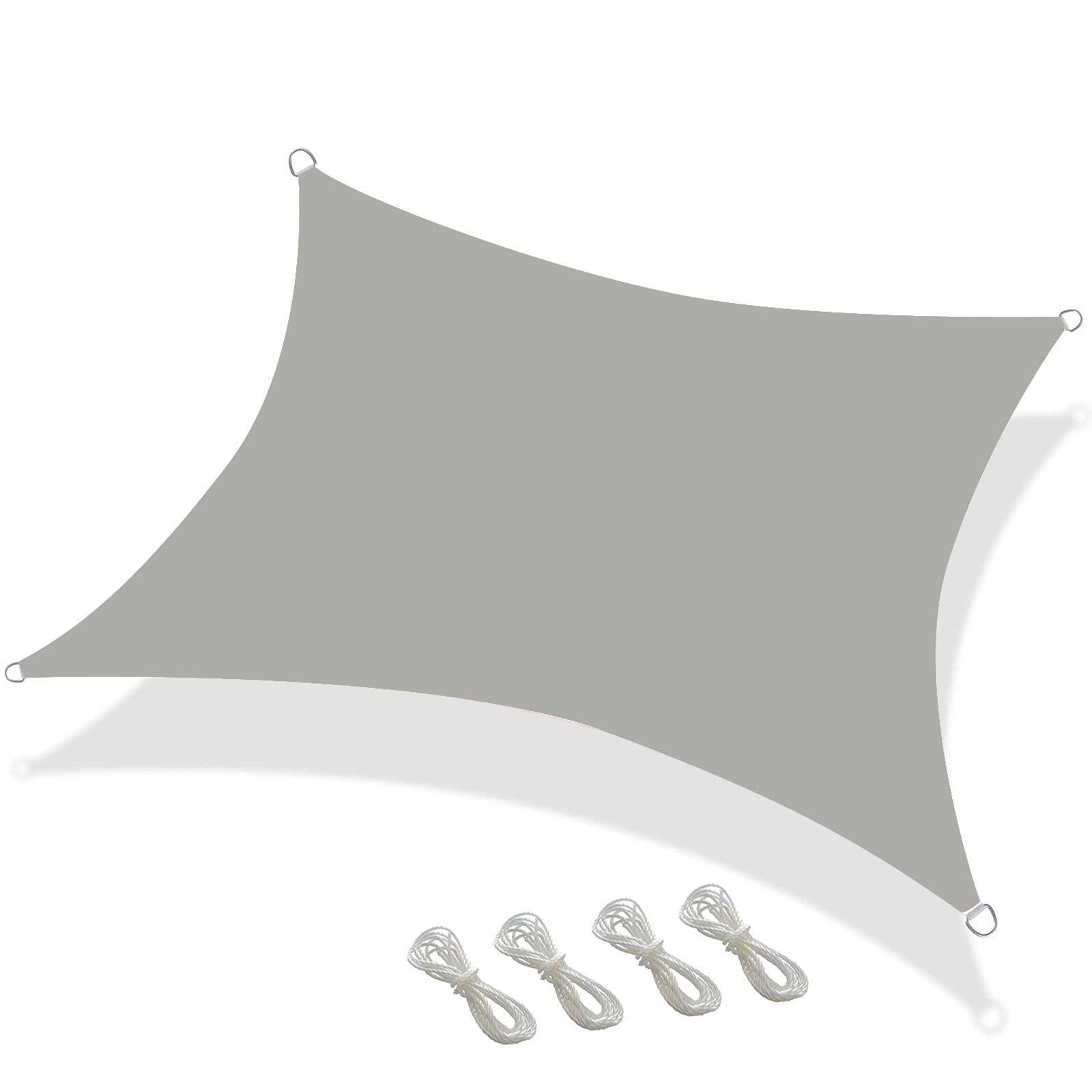 Waterproof Sun Shades Shade Sail Cloth Square Rectangle Garden Swimming Sun Shade Canopi Outdoor Camping Shades Sail Awning: Gray Rectangle 2x3m