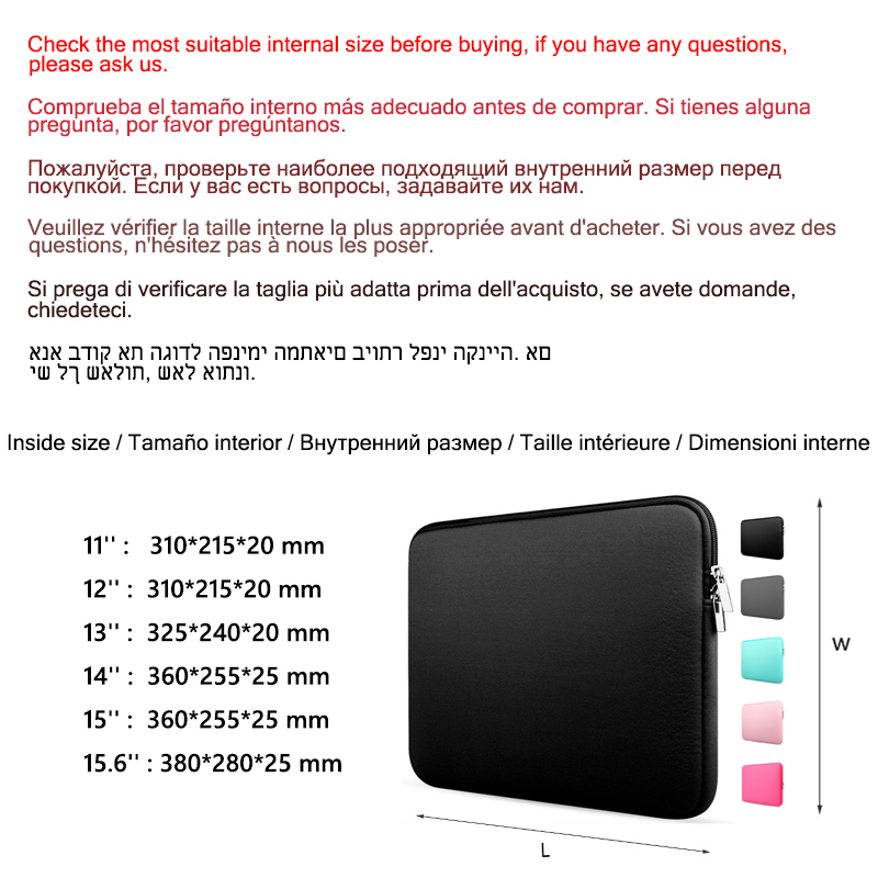 Miękki pokrowiec na laptopa do Huawei Xiaomi Hp Dell Lenovo Macbook Air 13 Case M1 M2 2022 Pro 11 13 13.3 15 15.6 cala Pokrowiec na laptopa