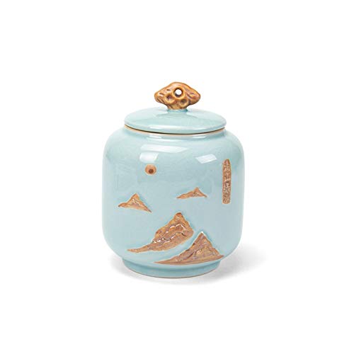 Perfect Gedenktekens Crematie Urn voor Menselijk As Begrafenis Urnen thuis Begrafenis Urn Comfort Kleine Mooie: Blauw