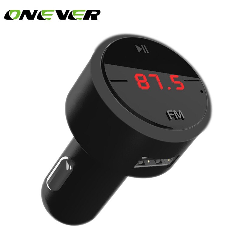Onever Fm-zender Modulator Automagnitol 3.1A Dual Usb Autolader Accessoires MP3 Speler Voor Auto Met Led Scherm
