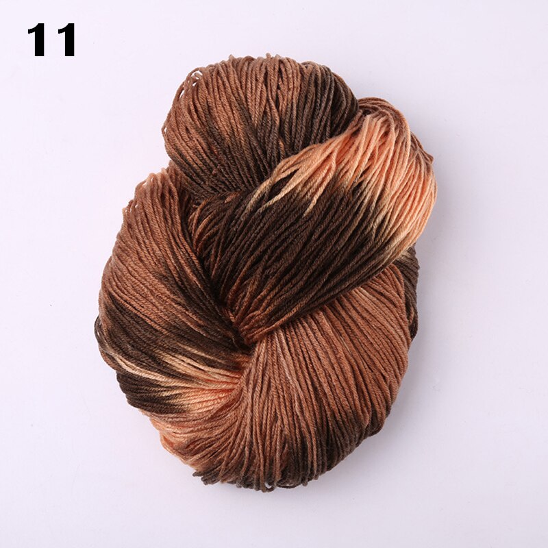 50g 110 Meter Dyed Flashy Chunky Crochet Yarn Colorful Milk Cotton Yarn Baby Sweaters Knitting Mohair Wool Yarn Crochet Needle: A-11