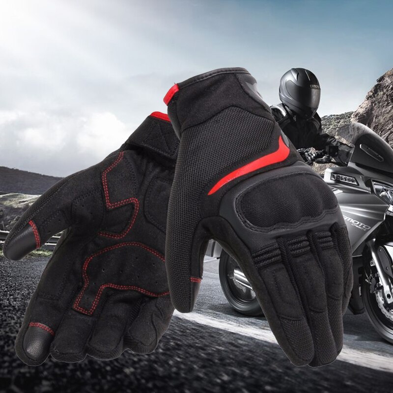 Motorhandschoenen Dain Motorhandschoenen Unisex Air Master Black Adempauze Volledige Vinger Motocross Motorfiets Handschoenen