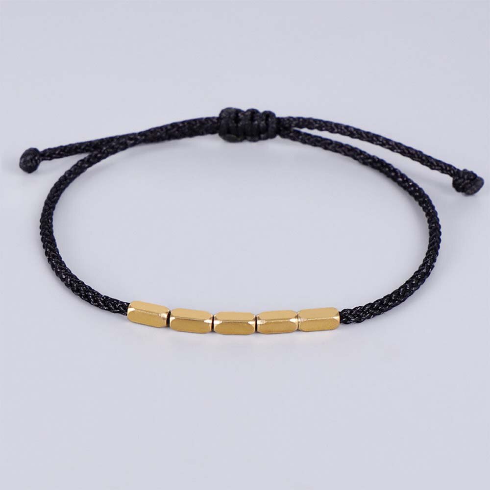 Handgemaakte Tibetaanse Boeddhistische Gevlochten Katoen Koperen Kralen Lucky Touw Armband & Bangles Voor Vrouwen Mannen Draad Armbanden: Style 3
