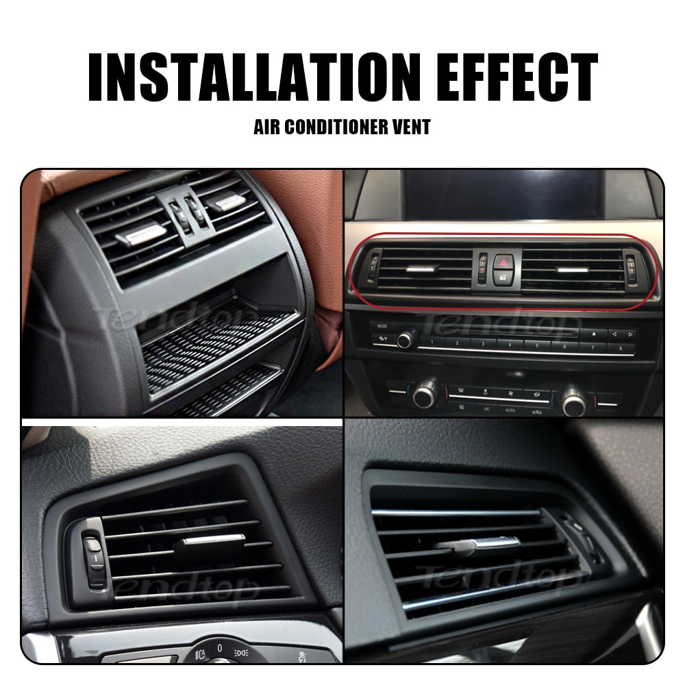 Klimaanlage entlüften Abdeckung Lenkrad Autos Verchromte Luft entlüften Gitter Abdeckung Tafel Für BMW F10 F11 F18 520i 523i 525i 528i 535i