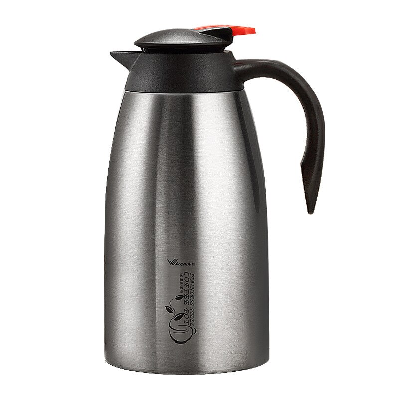Recipiente de café aislado de 2000 ml, termos de acero inoxidable doméstico, botella de agua de 3 colores de 2L con jarra de agua