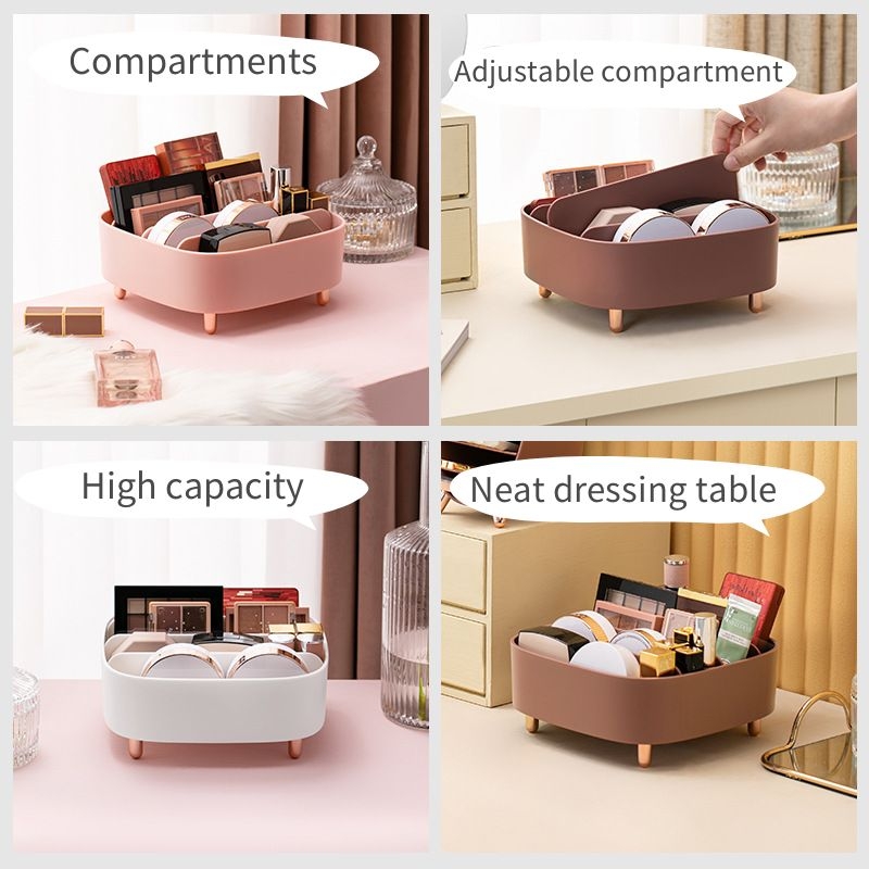 Makeup Organizer Adjustable Storage Box For Eyebrow Pencil Lipstick Eyeliner Storage Box Display Stand Holder