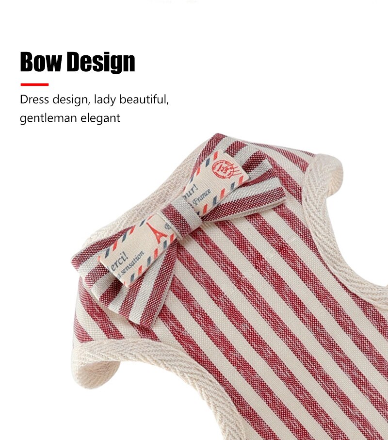 Kleine Hond Harnas Leiband Set Huisdieren Honden Producten Kat Vest Strik Mesh Gevoerde Voor Puppy Chihuahua Pug Bulldog kragen
