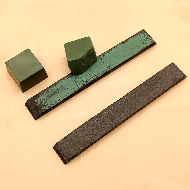 Couro afiando strop polimento afiar couro pasta de moedura artigo afiar cera polonês cinto