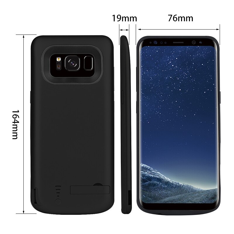 5000/6500Mah Telefoon Batterij Case Powerbank Case Voor Samsung Galaxy S8 Note 8 Backup Telefoon Oplader Case Voor galaxy Note 8 S8