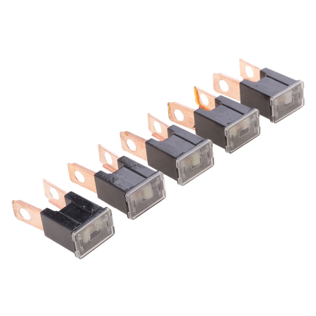 Fusibles PAL pour voiture 32V, 30a, 60a, 80a, 100a, 120a, lame droite, 5 pièces: Black 80A