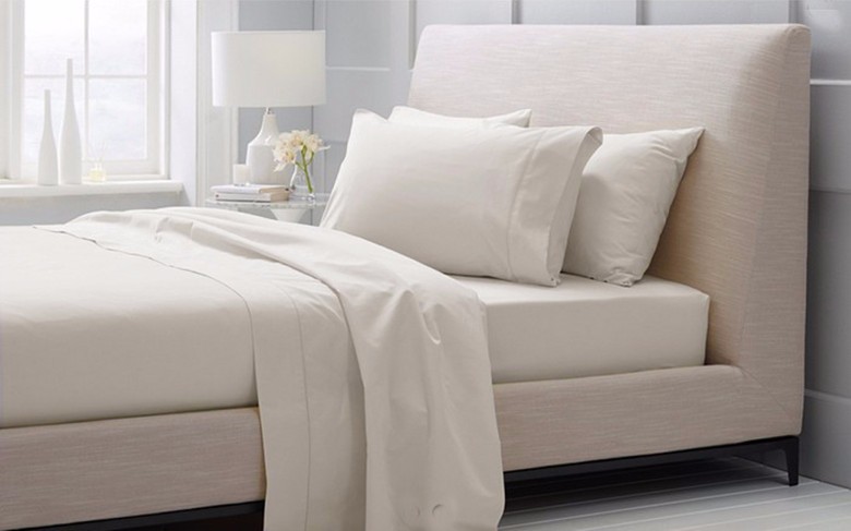 Tissu en coton égyptien 1600 TC 100% pour draps Super largeur 280 cm 110 ''couleurs ivoire blanc 1 mètre comme test d'échantillon: Ivory