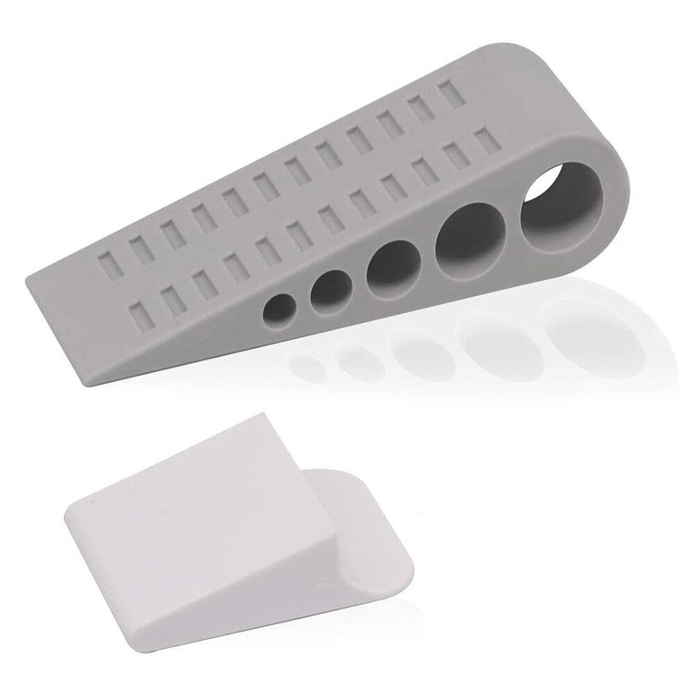 Sømfri sikkerhedsgummi dørstopper kile sikkerhedsdørstopper anti-bump dørholder gearport modstand dørstop hardware: 01