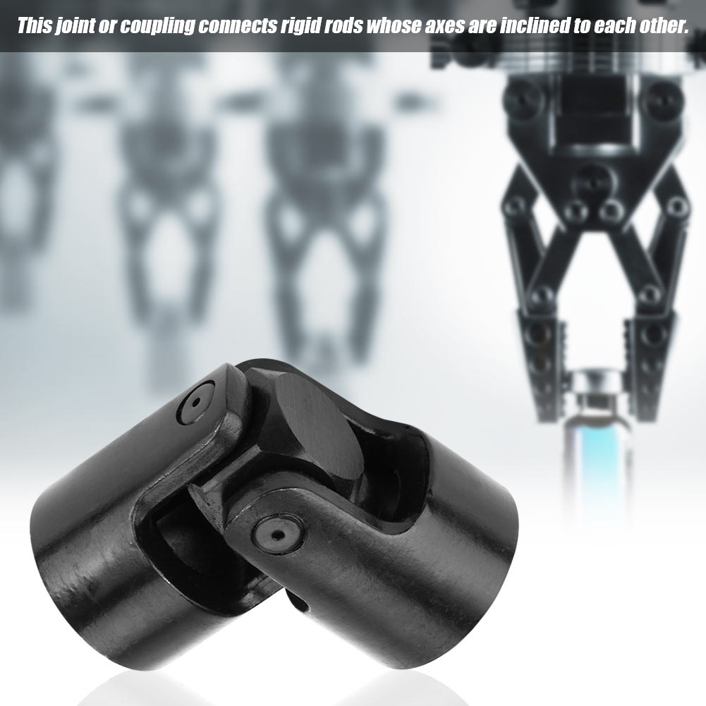 Shaft Coupling Motor Connector DIY Steering Universal Joint with Keyway 28*49*108mm Motor Connector