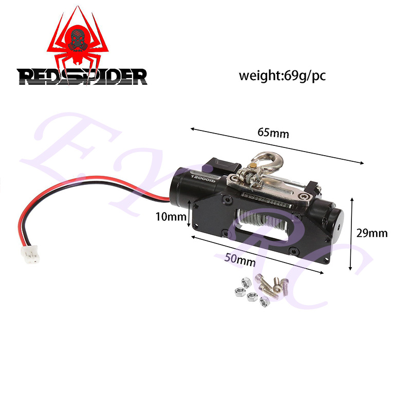 EY RC1/10 RC Crawler Metal Winch for Heavy Duty Electric Winch with Remote | Waterproof Upgraded Parts