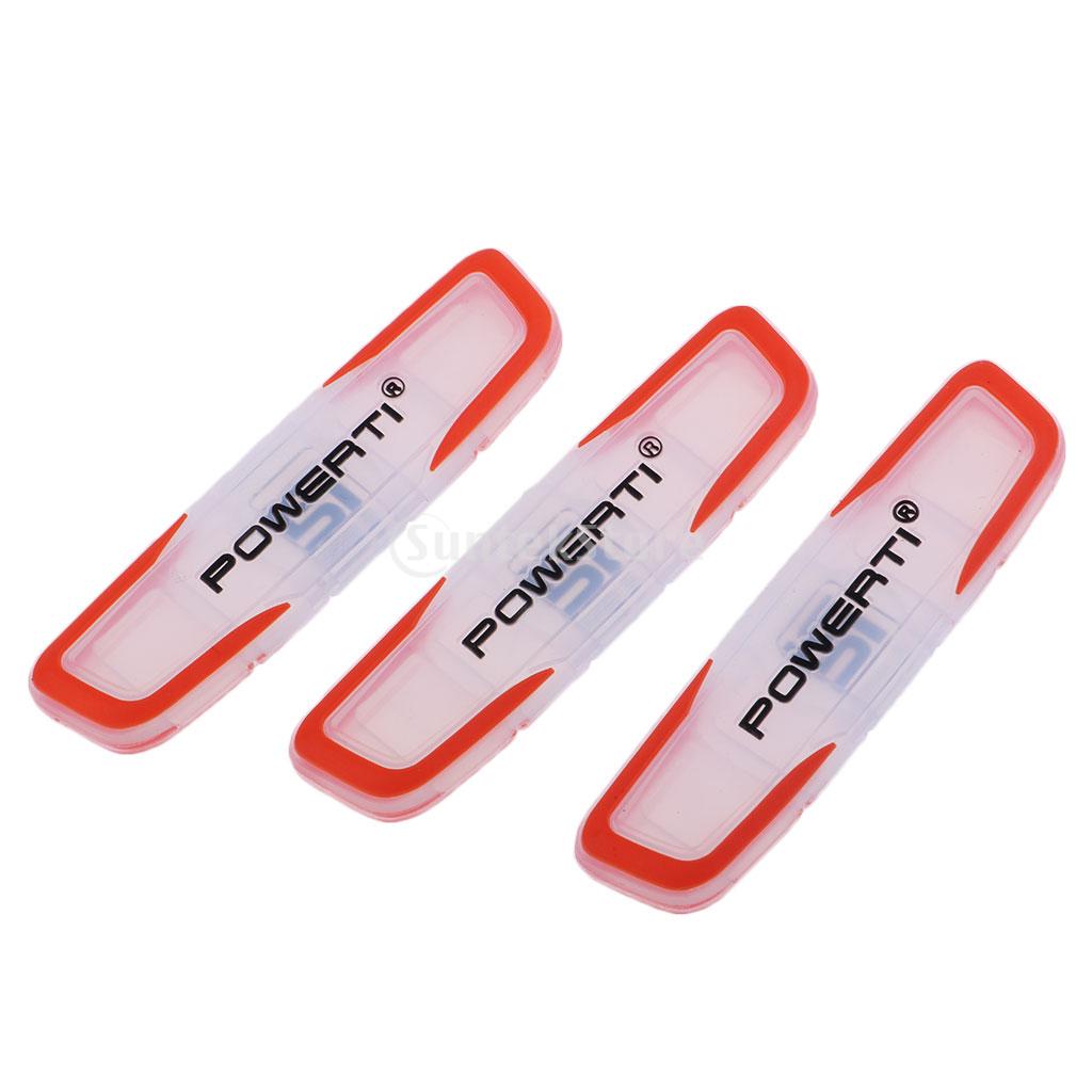 3Pcs Long Silicone Tennis Racquet Vibration Dampeners String Shock Absorber Shockproof Damper Part: Orange