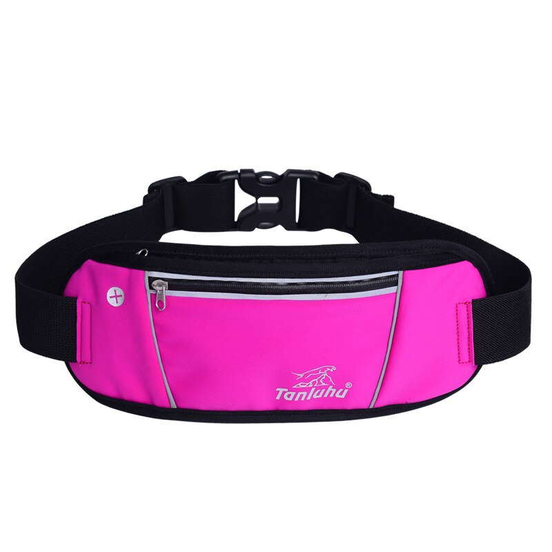 Waterdichte Lopende Heuptas Sport Jogging Outdoor Draagbare Draagbare Sport Fitness Vrouwen Mannen Riem Telefoon Stand Accessoires: rose red