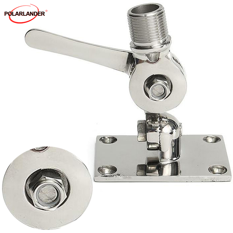 Zweiachsige verstellbare Basis, rostfreie Antenne, rostfreie Marine-316-Stahlantenne, Marine-Hardware-Antenne, Yacht-Antenne, Basismontage