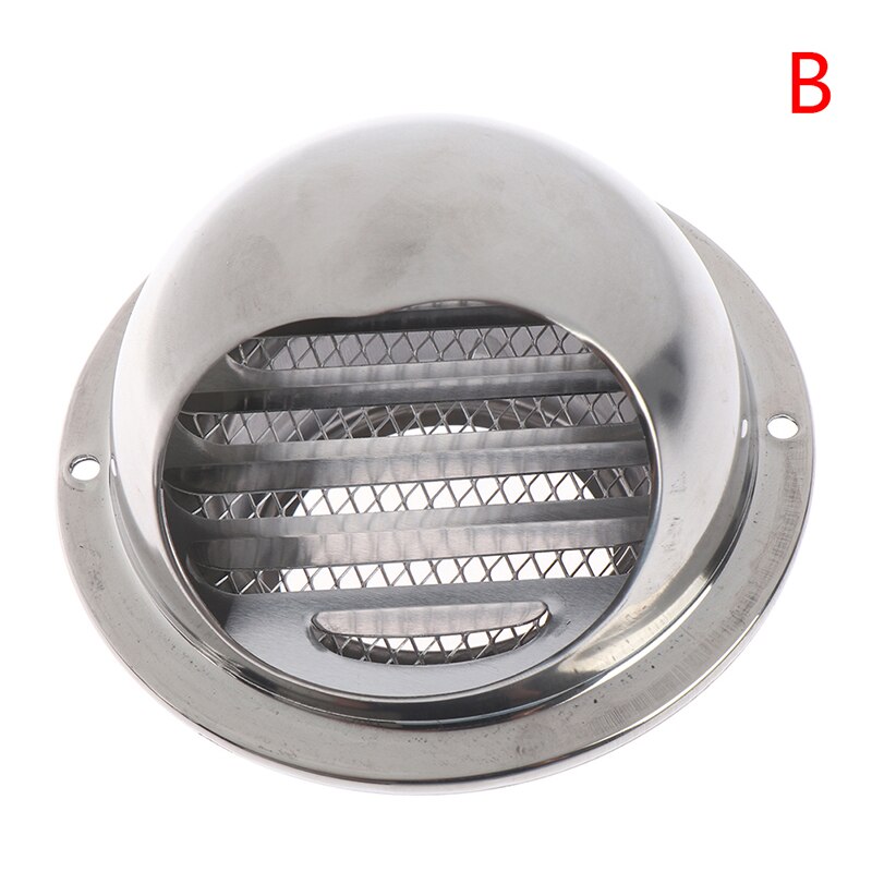 Stainless Steel Wall Air Vent Grille Ducting Ventilation Extractor Outlet Louvres Hemisphere