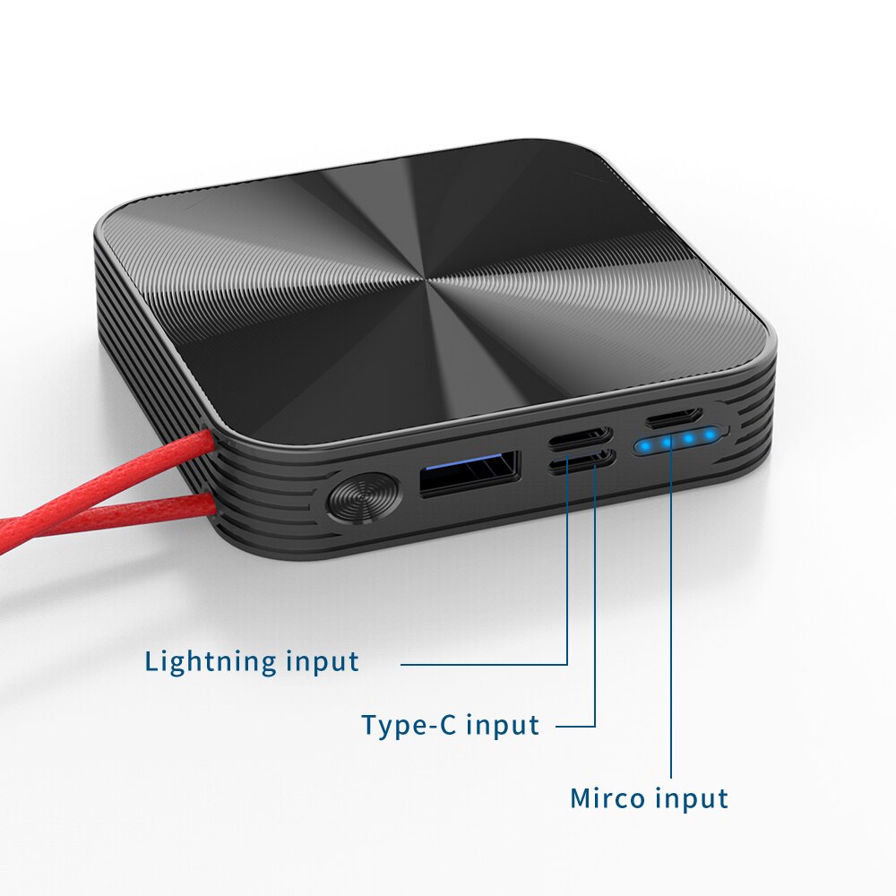 Batterie externe Portable mince Powerbank 10000 mah batterie externe Micro / Type C batterie universelle rapide pour téléphone Portable