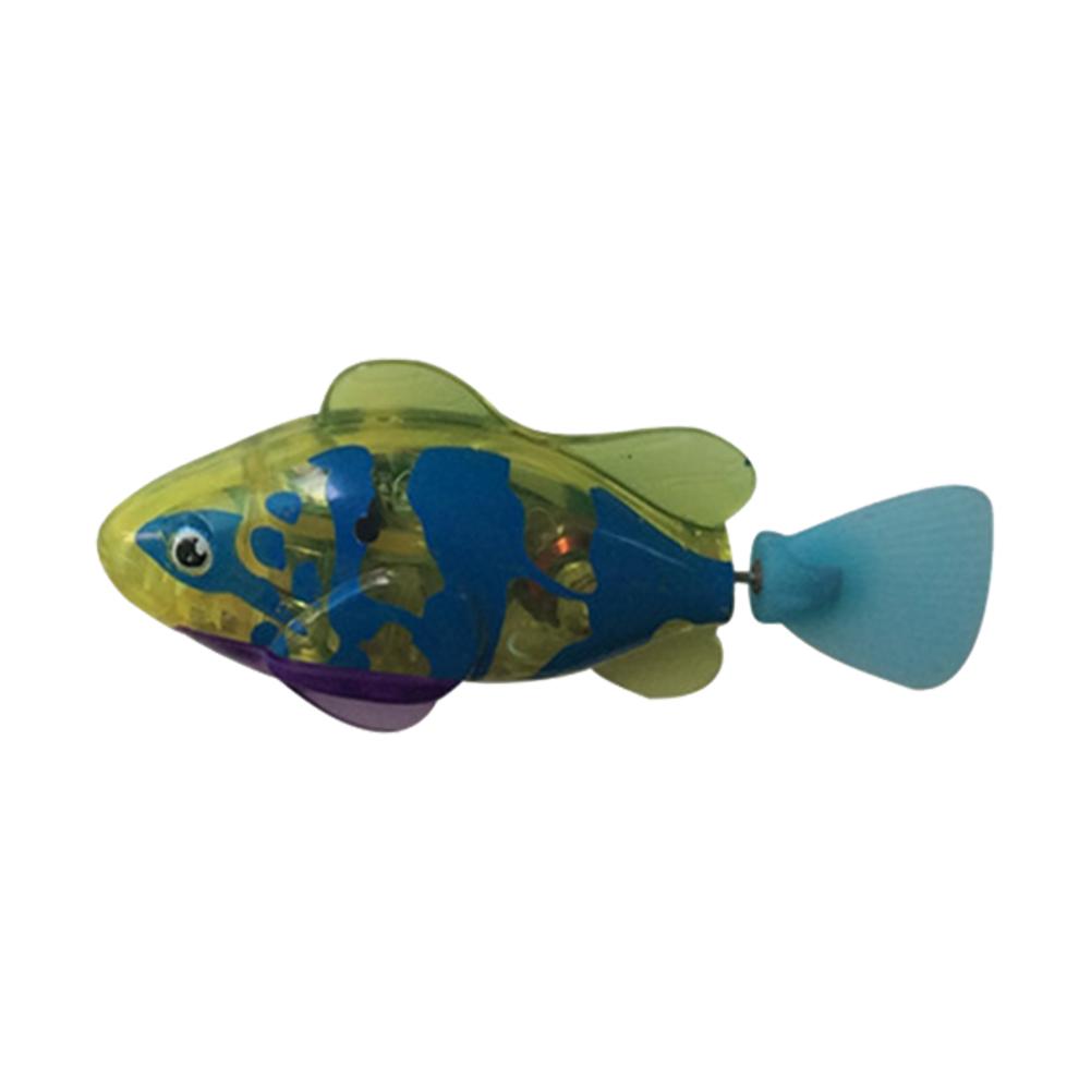 Swimming Electronic Fish Activated Battery Robotic Fish Powered Toy For Children Kid Bathing Toys Multi-Colored: F