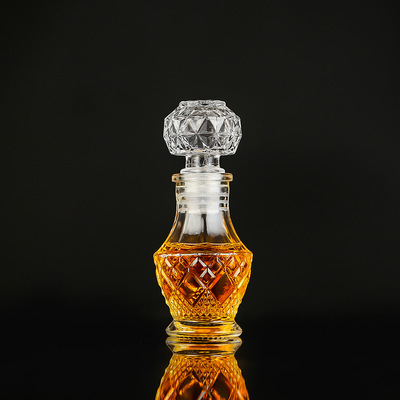 Botella vacía pequeña de Whisky, botella de vino de 50ml, Mini botellas de licor de Alcohol de vidrio con tapa de rosca: Verde claro