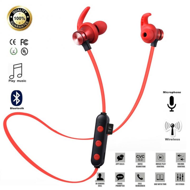 Xt22 kabellose bluetooth-kopfhörer 5.0 tf-kartensteckplatz, sport-headset, freisprecheinrichtung, stereo-ohrhörer mit mikrofon für mobiltelefone