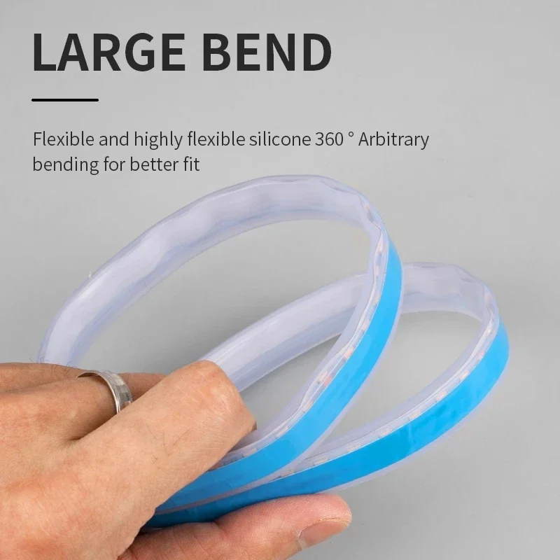 Tira de luces LED RGB para motocicleta, Lámpara decorativa con Control remoto, Flexible, resistente al agua, Control de sonido, 12V