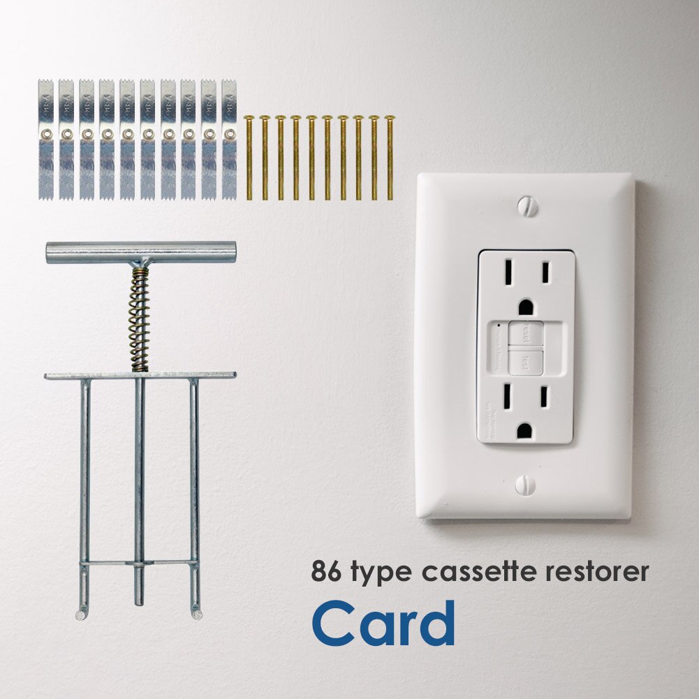 10 Stks Muur Mount Schakelaar Doos Reparatie Tool,Reparatiecassette,86 Type Cassette Support Staven Elektricien Accessoires Wall Mount socket box houder Reparatie Tool