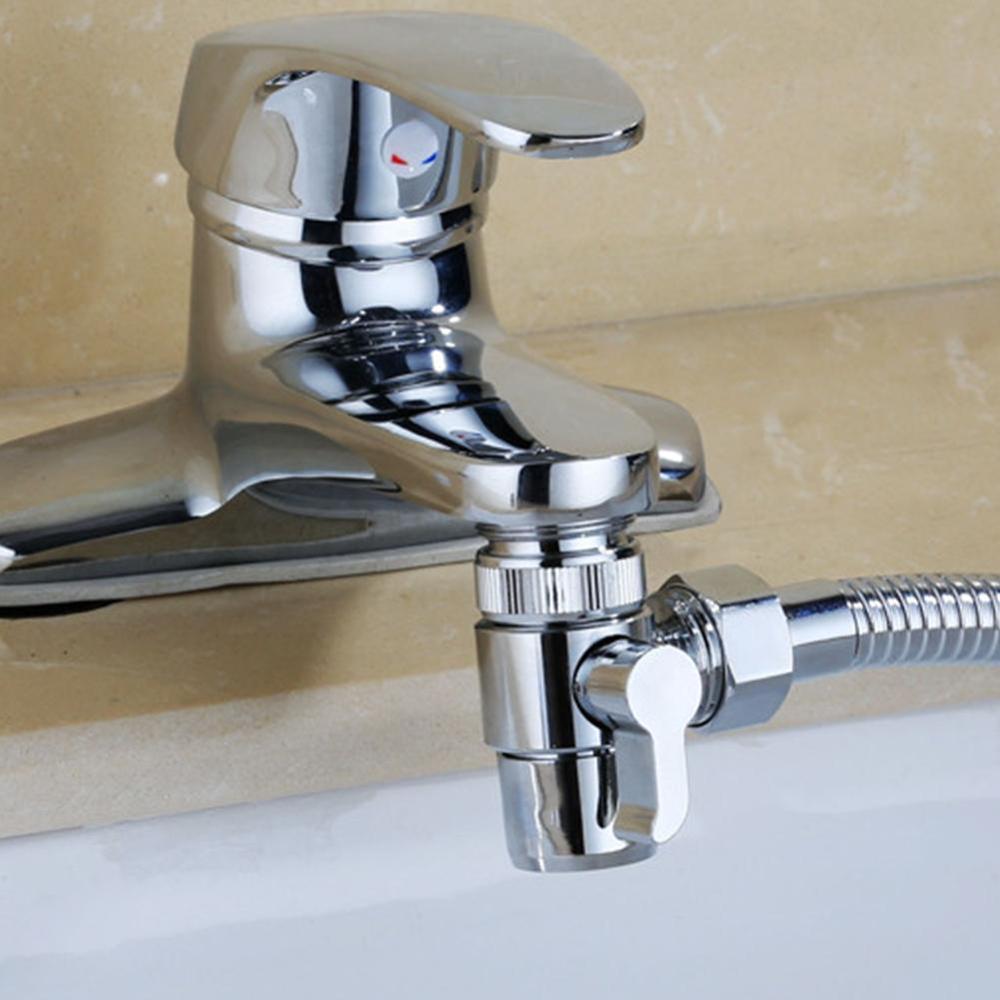 Messing 3- måter kran omskifterventil tut splitter vann avledningsventil for kjøkkenvask bad bidet kran erstatningsdel