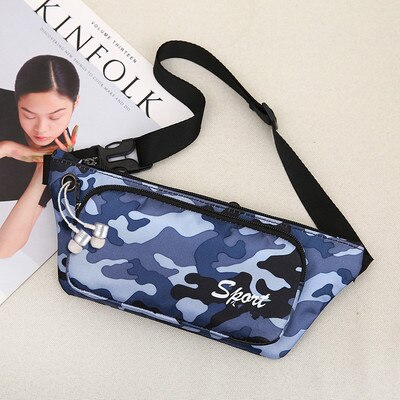 Kleurrijke dames winkelen kleine borsttassen leuke prints unisex multifunctionele heup- en schoudertassen top all-match nylon drager: 9