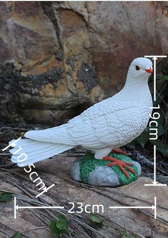 Witte Duif Decoratie Huis Decoraties Voor De Kamer Tuin Decoratieve Beelden Hars Sculpturen En Beeldjes Duif Ornamenten: Licht Geel