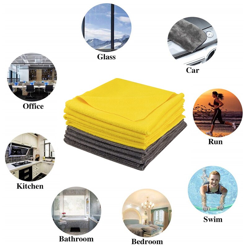 Extra Soft Car Wash Waxed crystal Microfiber Towel Car Cleaning Drying Cloth Car Care Cloth Detailing Car WashTowel Never Scrat