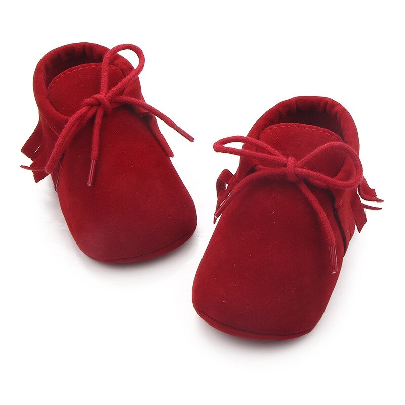 Baby Jongens Meisjes Mocassins Moccs Schoenen Babyschoenen Bebe Fringe Zachte Zolen antislip Footwear PU Leather Crib schoenen