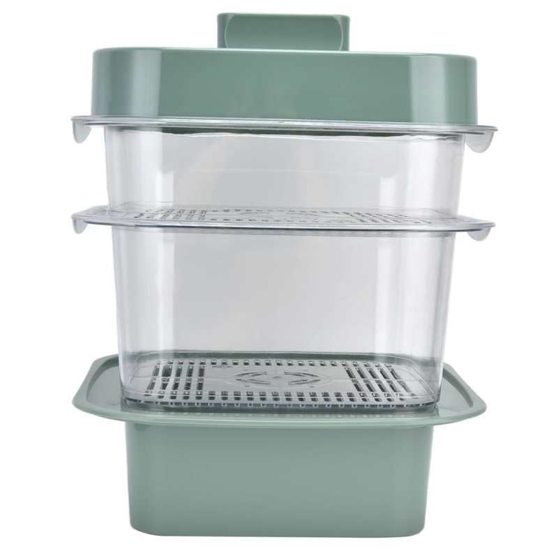 4Pcs/Set Multilayer Food Insulation Cover Transparent Leftovers Dust Cover with Temperature Panel Kitchen Gadgets Food Container